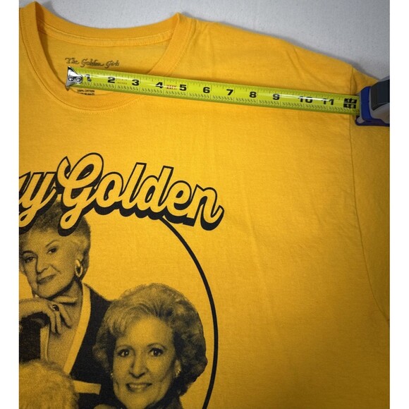 Golden Girls Mustard Yellow ABC Studios Graphic T-shirt Retro Nostalgic TV XL - Picture 8 of 9